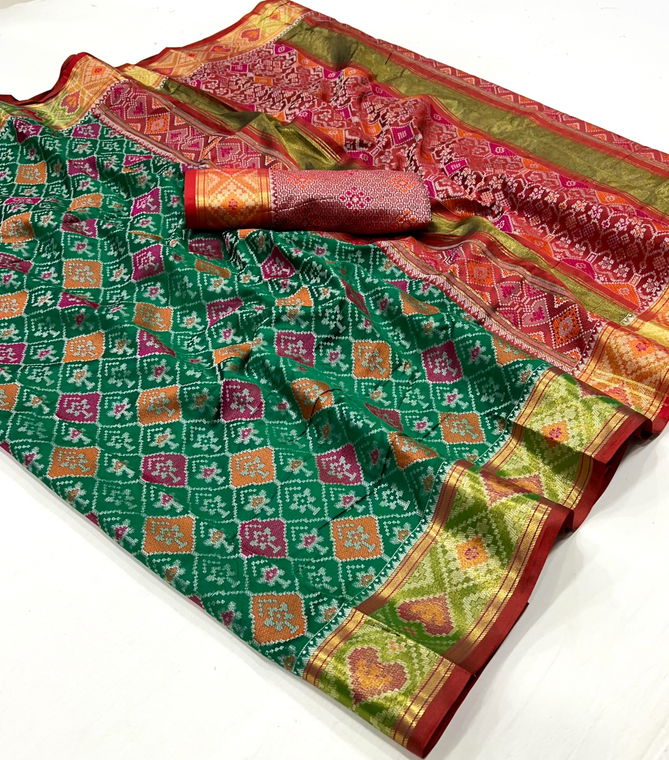 SRC Digital Printed Patola Silk Designer Sarees Suppliers In India